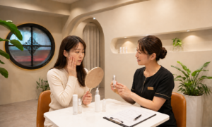大阪京橋のアンシャルム京橋店 顔のむくみ感とフェイシャルケア相談 イメージ