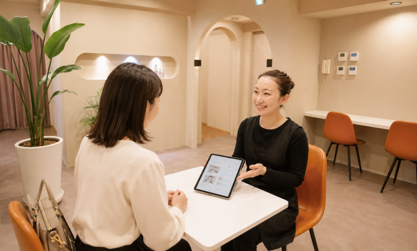 アンシャルム京橋店のワキ脱毛とヒゲ脱毛相談イメージ