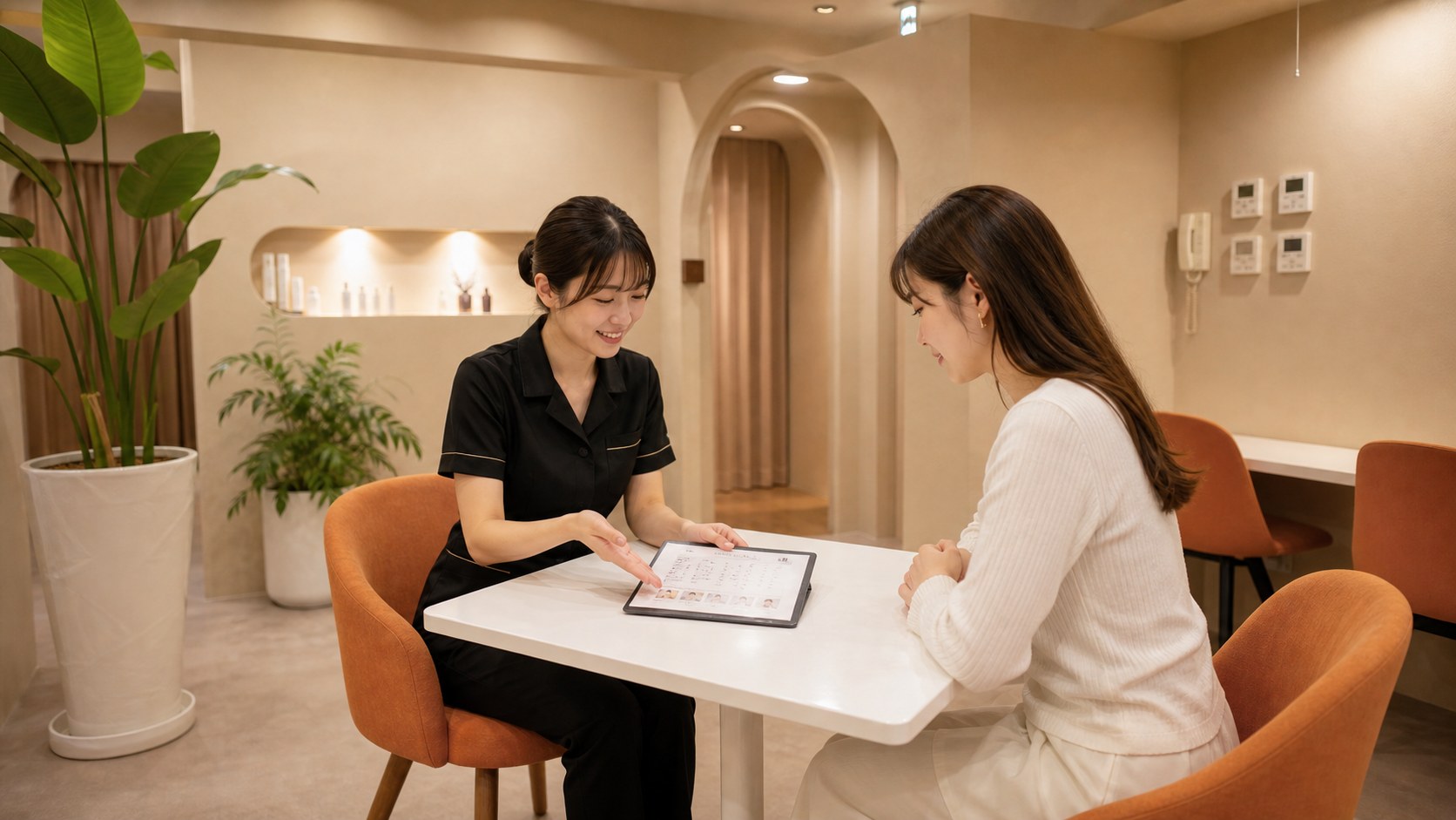 アンシャルム京橋店で通うペースを相談するカウンセリングイメージ